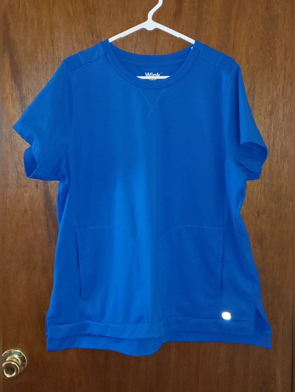 Wink Royal Blue Short Sleeve Scrub Top